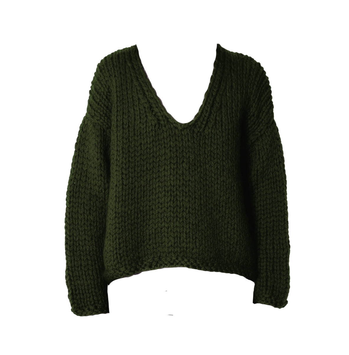 evyïnit Merino Wool V Neck Sweater