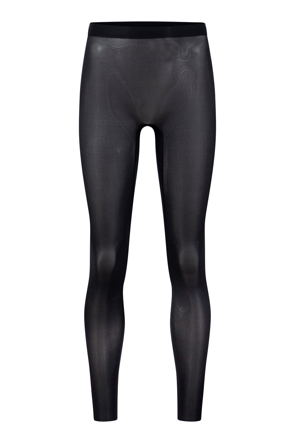 Long leggings in A-Black